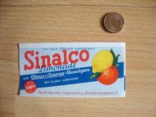 Limoetikett sinalco jacob gebraucht kaufen  Altenburg