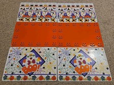 Lote de 6 tapetes de mesa de plástico vintage de Halloween sem marca  comprar usado  Enviando para Brazil