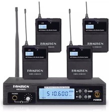 Sistema de monitor intra-auricular mono sem fio, sistema IEM, UHF Professional IEM System Tra comprar usado  Enviando para Brazil