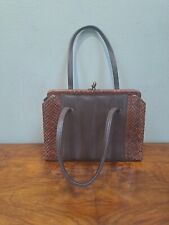 Vintage brown leather for sale  GOSPORT