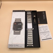 Pulseira de relógio KORDIZ titânio T01 Max 24 mm para Apple Watch Ultra/2 49 mm prata comprar usado Pulseira de relógio KORDIZ titânio T01 Max 24 mm para Apple Watch Ultra/2 49 mm prata comprar usado  Enviando para Brazil