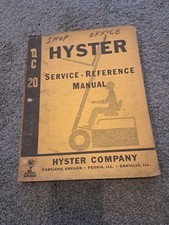 Manual de referência de serviço Hyster para empilhadeira QC 20 comprar usado  Enviando para Brazil