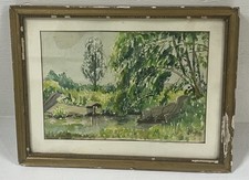 Vintage unique watercolor for sale  Sugar Grove