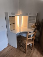 Schreibtisch ecke weiß gebraucht kaufen  Velbert