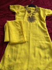 Yellow kameez dupatta for sale  BOREHAMWOOD