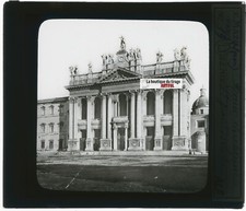 San Juan de Letrán, Roma, Foto Placa Cristal, Negro Y Blanco, Positivo 8 , 5x10) comprar usado  Enviando para Brazil