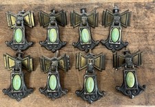 8 alças de gaveta raras para móveis art nouveau artes e ofícios/art nouveau com cabochão tipo Ruskin comprar usado  Enviando para Brazil