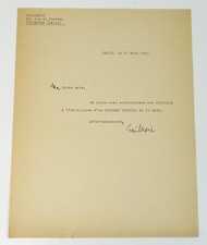 Guillevic. lettre dactylograph d'occasion  Tinténiac