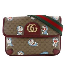 Bolsa de cintura GUCCI Doraemon colaboração 647817 marrom GG Supreme Ca... comprar usado  Enviando para Brazil