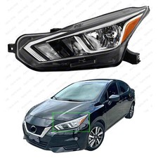 Usado, Farol de halogênio para 2020 2024 Nissan Versa S SV conjunto lateral esquerdo do motorista LH comprar usado  Enviando para Brazil