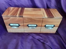 Tripple wooden canasters for sale  CARMARTHEN