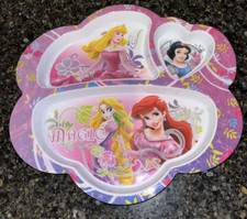 Zak! Placa de melamina dividida "Let the Magic Begin" Princesas da Disney, usado comprar usado  Enviando para Brazil
