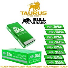 1000 x BULL BRAND Green Cut Corners Rolling PAPER Rizla filtro cigarro fumar comprar usado  Enviando para Brazil