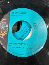 Latin 45 Chicano Heavy Organ Balada Arcano Los Strollers Viva Mi Tristeza VG+ comprar usado  Enviando para Brazil