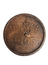 Medalha comemorativa rara 1905 Denver abertura em perfeito estado assim chamada dólar cobre comprar usado  Enviando para Brazil
