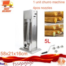 Máquina de fazer churros de aço inoxidável manual vertical 5L para casa donuts espanhóis  comprar usado  Enviando para Brazil