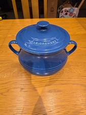 Creuset blue stoneware for sale  CLEVEDON