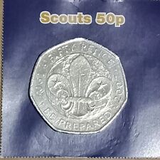 Scouts 50p coin for sale  HOLMFIRTH