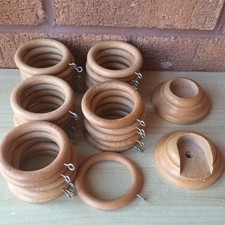 wooden curtain rings for sale  CANNOCK