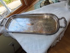 Silver plated embossed for sale  Bergen