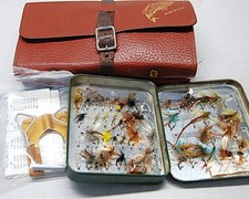 Leather fly fishing for sale  WISBECH