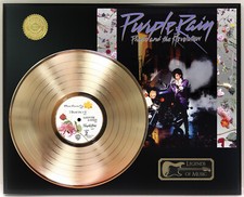 Prince-Purple Rain Disco De Ouro Long Play Placa Display, usado comprar usado  Enviando para Brazil