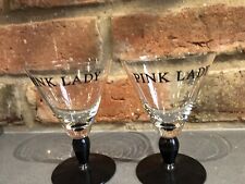 Pair handblown pink for sale  BARNETBY