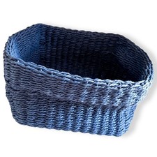 Blue woven wicker for sale  RUGBY