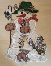 Fensterbild schneemann groß gebraucht kaufen  Eilenburg