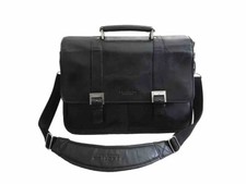 Bolsa para laptop Kenneth Cole Reaction couro preto com alça de ombro ajustável comprar usado  Enviando para Brazil