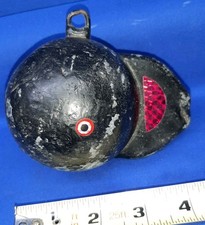 Ball-with-Fin 8 lb Downrigger peso de chumbo pintado de preto sucata chumbada de chumbo comprar usado  Enviando para Brazil