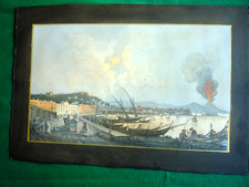 Gouache antica veduta usato  Napoli