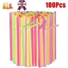 100 multicoloured straws for sale  LOUGHBOROUGH