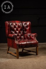 Oxblood tufted vinyl for sale  Dekalb