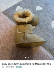 Baby lammfell schuhe gebraucht kaufen  Maintal