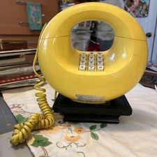 Vintage 1970 Western Electric Amarelo Escultura Botão Donut Telefone comprar usado  Enviando para Brazil