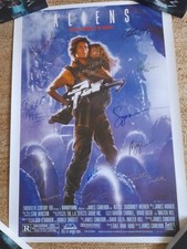 Aliens cast signed for sale  MARYPORT