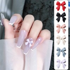 Usado, 100x Berloques de unhas de acrílico 3D arco-nó nail art strass 10 cores comprar usado  Enviando para Brazil