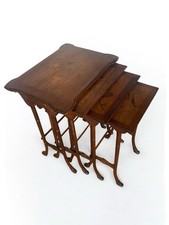 Antigo ninho de mesas francês Art Nouveau marchetaria escola Gallé Majorelle Nancy, usado comprar usado  Enviando para Brazil