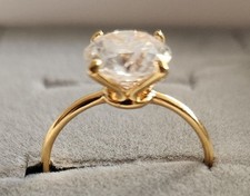 Bague solitaire carats d'occasion  Le Mans