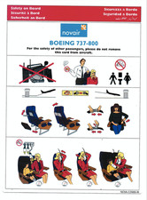 Safety card novair d'occasion  Châteauneuf-en-Thymerais