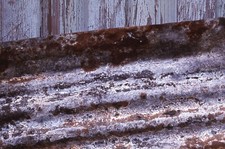 Corrediças coloridas 35 mm arte abstrata painel de metal corrugado enferrujado close up 1985 #20 comprar usado  Enviando para Brazil