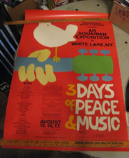 Woodstock poster signed for sale  Bolton Landing