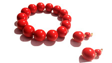 Bracciale orecchini pietre usato  Casoria