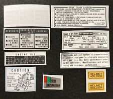 CB750 F2 "DECALQUES KIT DE AVISO" 1978 CB750 FOUR SUPER SPORT, usado comprar usado  Enviando para Brazil