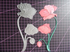 Stanzschablone mohn blume gebraucht kaufen  Ladelund