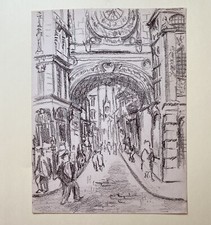 Vintage charcoal drawing for sale  Weaverville