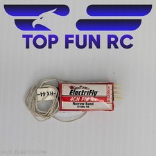 Usado, Receptor Great Planes Electrifly 4 canais FM Rx banda estreita 72mhz RX comprar usado  Enviando para Brazil
