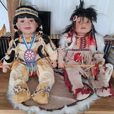 Sammlerpuppen indianerkinder j gebraucht kaufen  Niederndodeleben