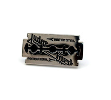 Broche Judas Priest 'British Steel' banda de rock heavy metal esmalte patch metal, usado comprar usado  Enviando para Brazil